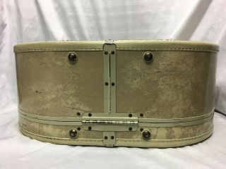 SAMSONITE 4520 Vintage 18”x7” Train Case Hat Box Luggage Very Without Key 8