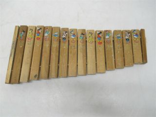 Vintage Walt Disney Company 14 - Note Wooden Xylophone Toy Japanese Script