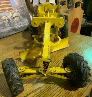 Vintage Doepke Model Toys,  Adams Motor Road Grader Diesel Pressed Steel,  1950 ' s 4