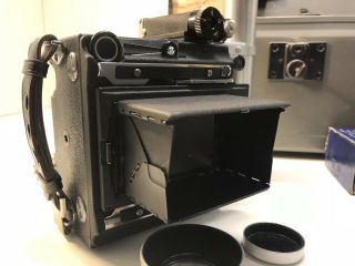 Vintage Graflex Speed Graphic 2x3 Camera Kit w/Case Kodak Ektar 105mm,  More 10