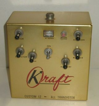 Vintage Rare Kraft Early Toggle Switch Six Channel Multi Radio Near Wo