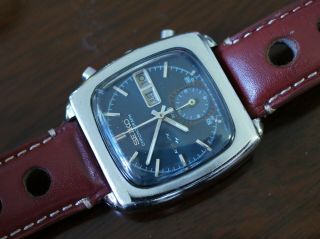 Vintage mens Seiko Monaco automatic chronograph 7016 - 5001 all rare 6