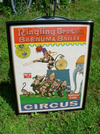 4 Vintage 1950s Ringling Bros And Barnum & Bailey Circus Posters