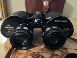 Vintage SWIFT Binoculars Holiday MARK II 7X,  35 Extra Wide Field Model No.  766 7