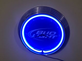 Bud Light Vintage Neon Wall Clock
