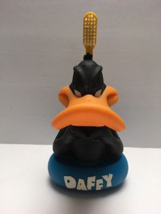 Vintage 1995 Daffy Duck Toothbrush Holder Looney Tunes Tooth Brush