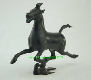 CHINA ANTIQUE BRONZE HANDWORK CARVED HORSE STATUE c02 2