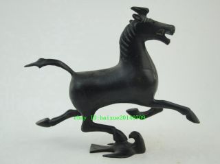 CHINA ANTIQUE BRONZE HANDWORK CARVED HORSE STATUE c02 4