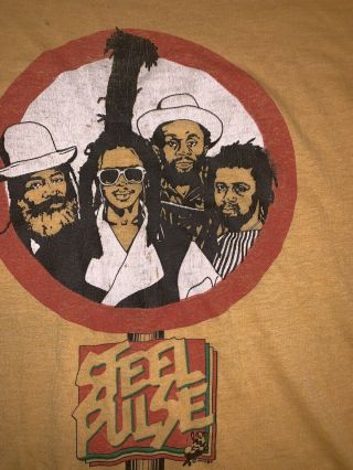 Vtg 80s Steel Pulse Return Of The Dread I Shirt L Tour Reggae Todd Marley