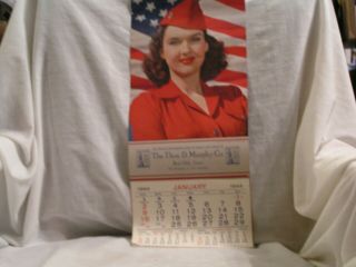 Ww 2 1944 Sample Victory Girl Calendar From Thos D Murphy Co Red Oak,  Ia
