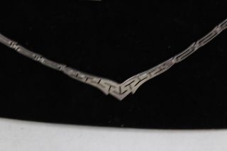 8 x Vintage.  925 Sterling Silver CHOKER NECKLACE inc Greek Key,  Modernist (219g) 8