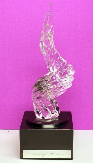 Tiffany & Co Sterling Silver Trophy Award Flaming Desire Crystal Rare