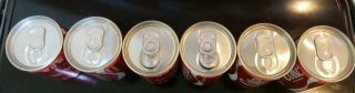 VTG XXX RARE FULL NOS UNCIRCULATED COCA - COLA Foreign Alum.  SIX Cans - 150 ml 5