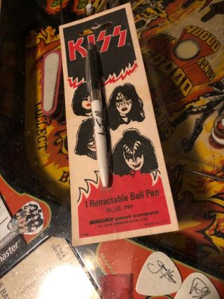 Vintage 1978 Kiss Ace Frehley Wallace Ball Point Ink Pen Very Rare