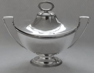 Tureen Neo Classical Adam Style Silver Plated Huge Magnificent Mid 1900 
