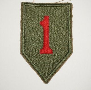1st Infantry Division Patch D - Day German Made Wwii Occupation Era Us Army P9331