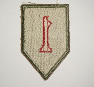1st Infantry Division Patch D - Day German Made WWII Occupation Era US Army P9331 2