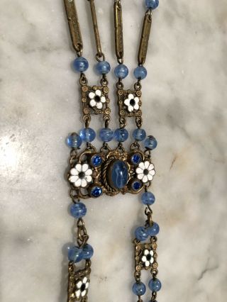 Unreal Czech Glass And Enamel Necklace