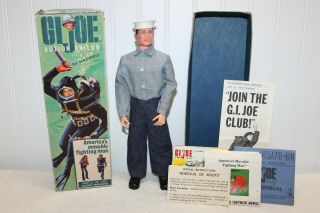 Vintage Gi Joe 1964 - Action Sailor 7600 W/ Box & Paperwork