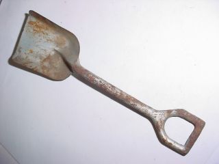 Vintage Tin Sand Pail Toy Shovel 8 "