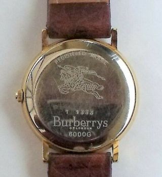 Burberrys Gents Watch 6000G With Two Tone Face 2