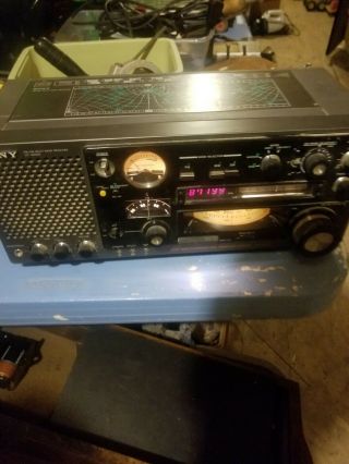 Vtg SONY ICF - 6800W FM/AM MW/SW Shortwave Multi - Band Receiver Radio Sounds Good 3