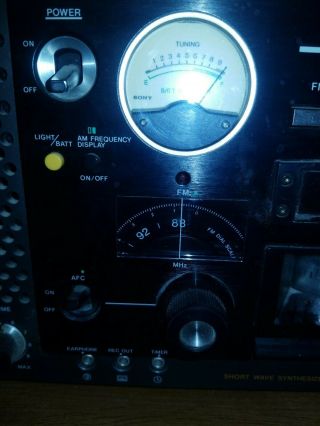 Vtg SONY ICF - 6800W FM/AM MW/SW Shortwave Multi - Band Receiver Radio Sounds Good 5