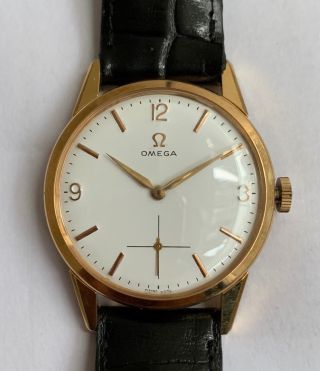 Vintage Ω Omega Big Straight Lugs 18k Gold Capped Top,