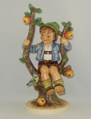 Vintage Hummel 10 1/2 " Figurine " Apple Tree Boy " Hum 142/v Trademark 4 / No Box