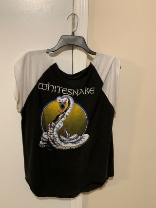 Vintage Whitesnake 1987 Hair Band Snake Concert Tour Distressed T - Shirt M/l Wow