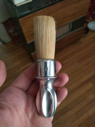 Vintage Aluminum Rubberset 3 Shaving Brush