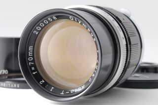 [super Rare Near Mint] Olympus F.  Zuiko Auto - T 70mm F/2 Lens Pen F Ft Fv Japan
