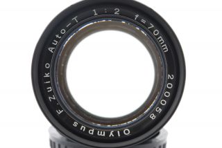 [Super Rare Near MINT] Olympus F.  Zuiko Auto - T 70mm f/2 Lens Pen F FT FV JAPAN 8