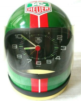 Tag Heuer F1 Formula 1,  Helmet Alarm Clock Vintage 1980 