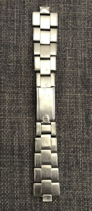 Vintage Rolex Oyster Riveted Stainless Steel Bracelet 19mm 1961