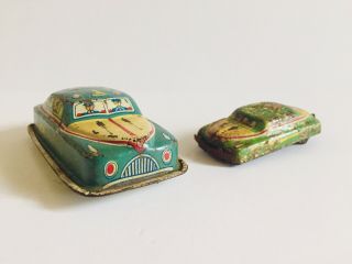 Vintage G - Men Cars - Tin Litho Friction - Made In Japan - 1953