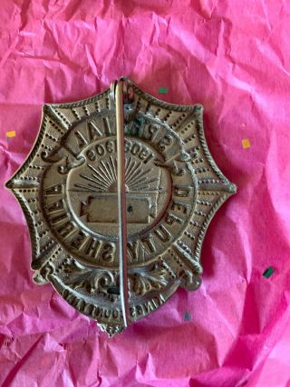 Damage Vintage Kings County Brooch Pin Badge Nyc York Must Go Estate