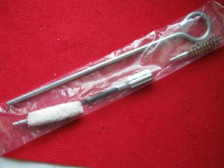 Vintage Smith & Wesson 44 S&w Cleaning Kit 8 3/8 " Rod Brush Swab Sat