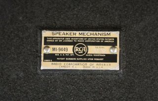 Vintage RCA MI - 9449 15 Inch Theater Loudspeaker Woofer 6