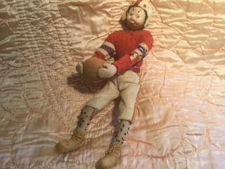 VINTAGE KLUMPE ROLDAN DOLL FOOTBALL PLAYER RARE 5