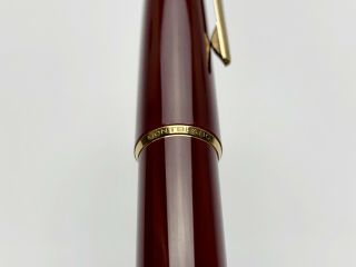 Vintage Montblanc 310 Classic Fountain Pen in Bordeaux Color 3