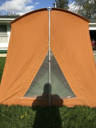 Rare Coleman Springbar Canvas Tent No Rips Zippers & Screens Great Lanter 7
