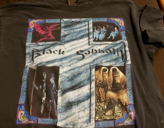 Vintage Black Sabbath T Shirt Dio Large Era Rare 1992