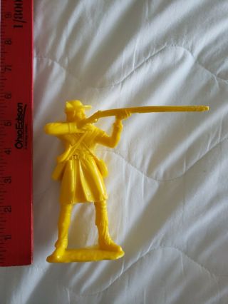 No Brand,  Mpc,  Louis Marx Co.  Large 6 Inch Figure Fro Tiersman With Rifle Yellow