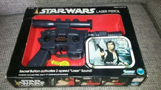 Vintage Kenner Star Wars Han Solo Laser Pistol Blaster 1978 &