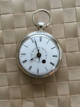 Rare Antique Cylinder Alarm Pocket Watch