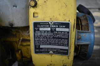 Vintage/Antique Clinton D - 4 Chainsaw 20 Inch Bar & Chain 7