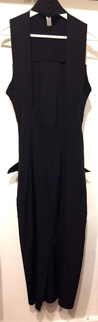 Karl Lagerfeld Vintage 80s Column Dress Black 2