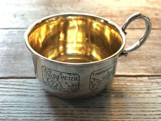 Peter Pan Sterling Silver Baby Cup