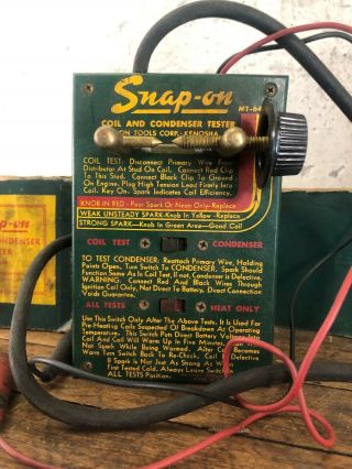 Snap On Vintage Mt640 Coil Condenser Tester Hartman Box